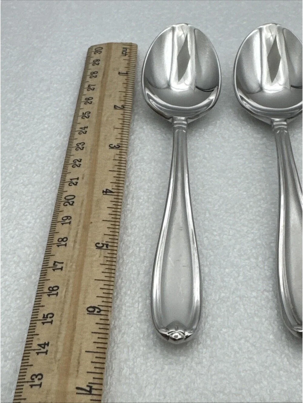 Princess House BARRINGTON 4 Teaspoons 18/10 Stainless Steel Flatware 6-1/4”